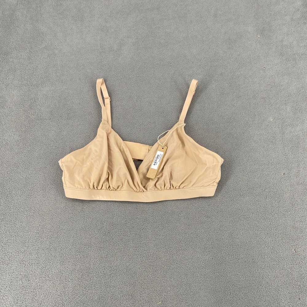 SKIMS Fits Everybody Triangle Bralette Clay Beige Size M BR-TRI-0235